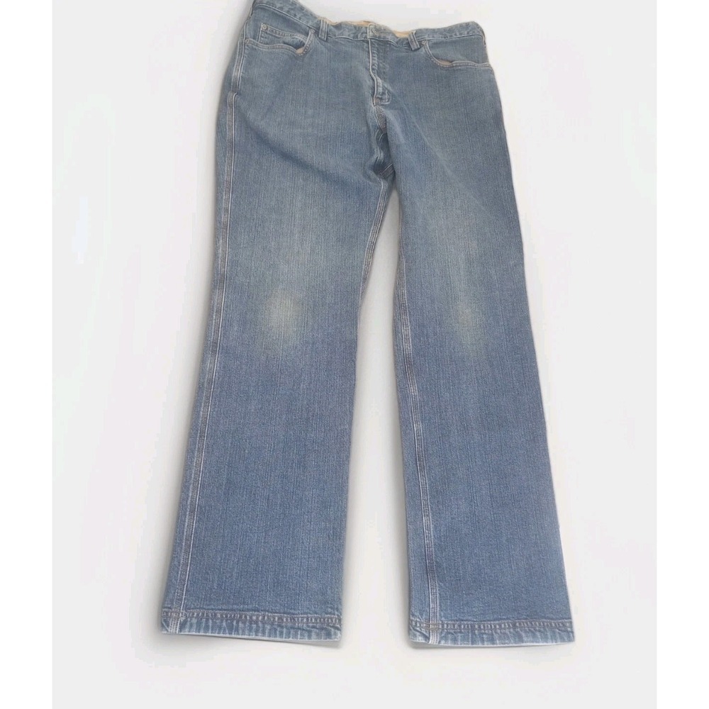 Duluth Trading Company Flex Ballroom Jeans Blue Medium Wash Relaxed Fit 40 X 34